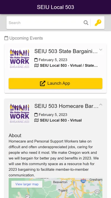 Tangkapan layar SEIU Local 503