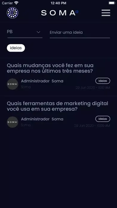 ภาพหน้าจอของ Seja Soma