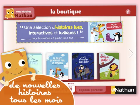 Mes histoires Nathan : des livres interactifs pour les enfants dès 3 ans iPad  Screenshots