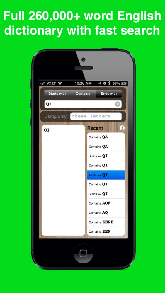 Enabler - English Word Dictionary for WWF & Crossword with Over 250,000 Words Screenshots