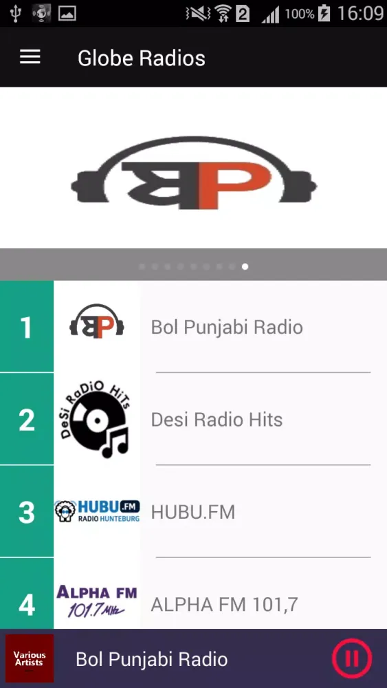 Globe Radios 스크린샷
