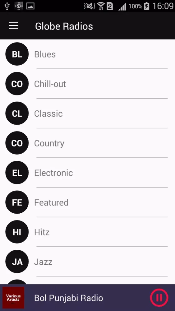 Globe Radios 스크린샷