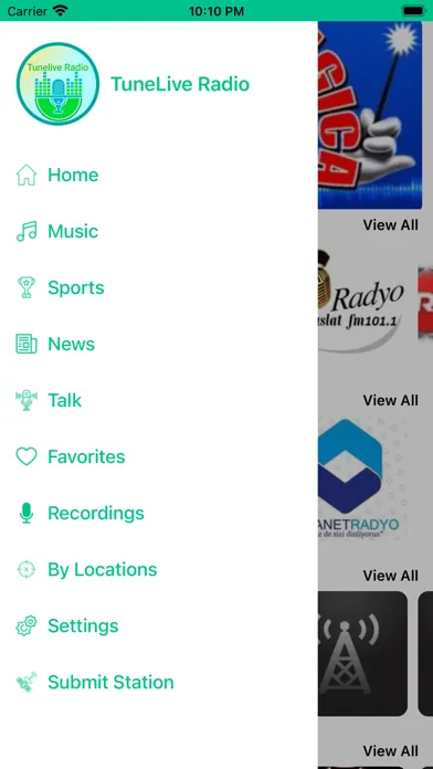 TuneLive Radio Screenshots