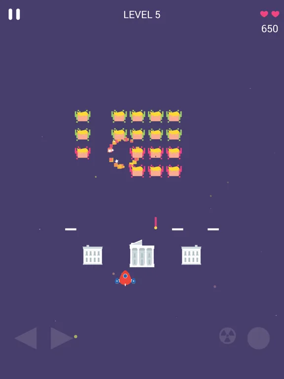Zrzuty ekranu Trump Space Invaders iPad 