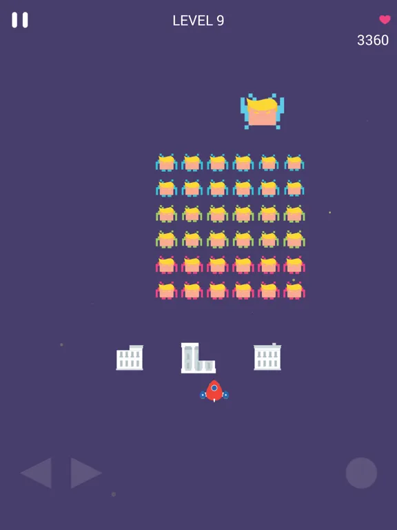 Zrzuty ekranu Trump Space Invaders iPad 