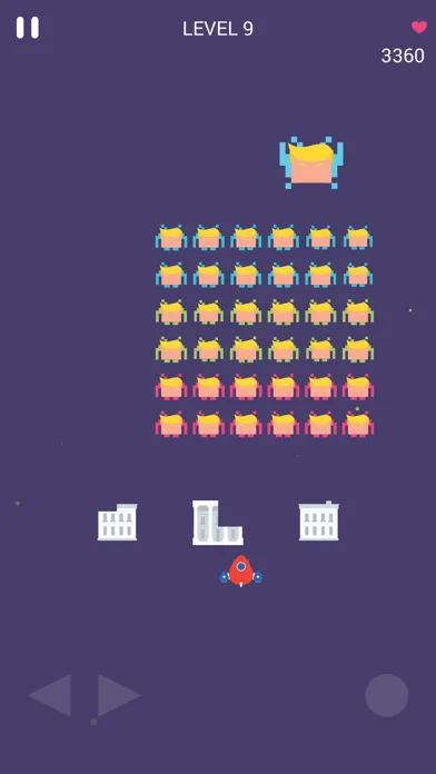 Zrzuty ekranu Trump Space Invaders