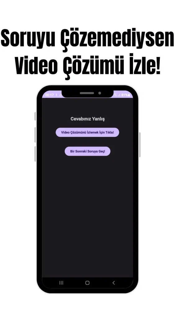 Captures d'écran de 8.Sınıf Matematik Soru Çöz