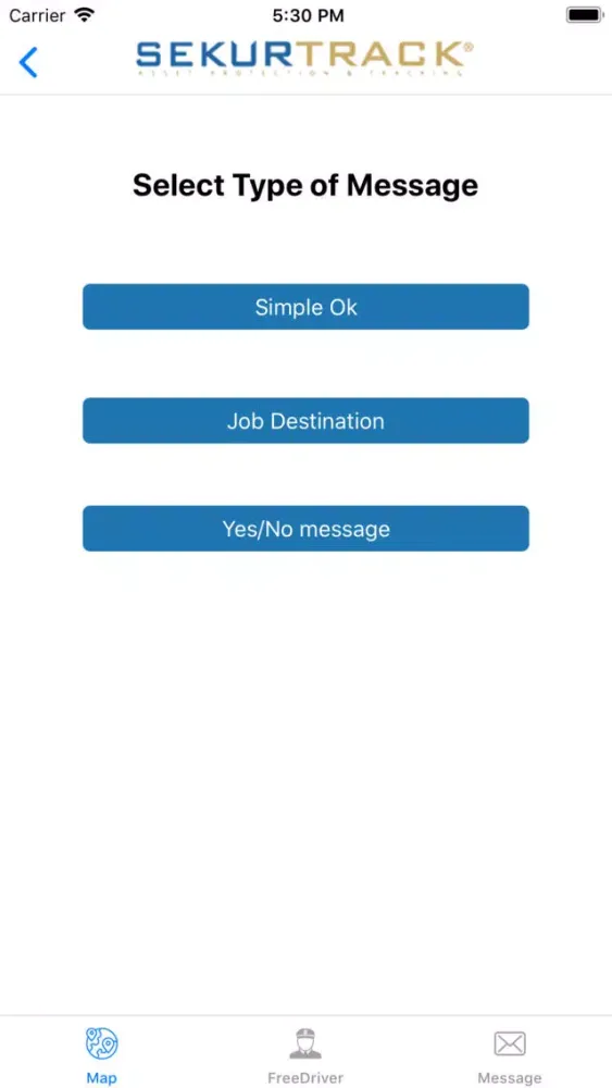 Ảnh chụp màn hình của SekurTrack Dispatch