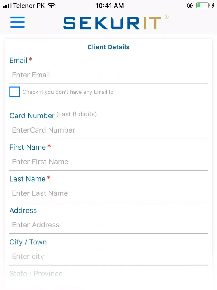 Capturas de pantalla de SekurIT Installer iPad 