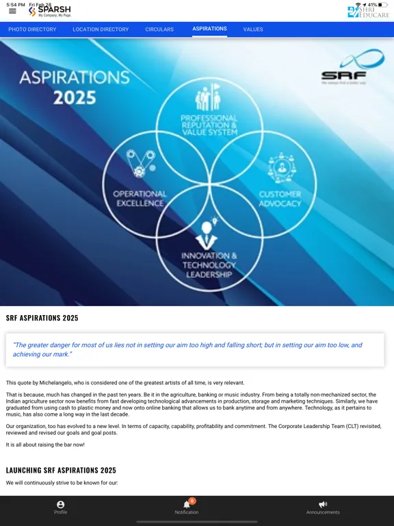 SEL Sparsh iPad  Screenshots