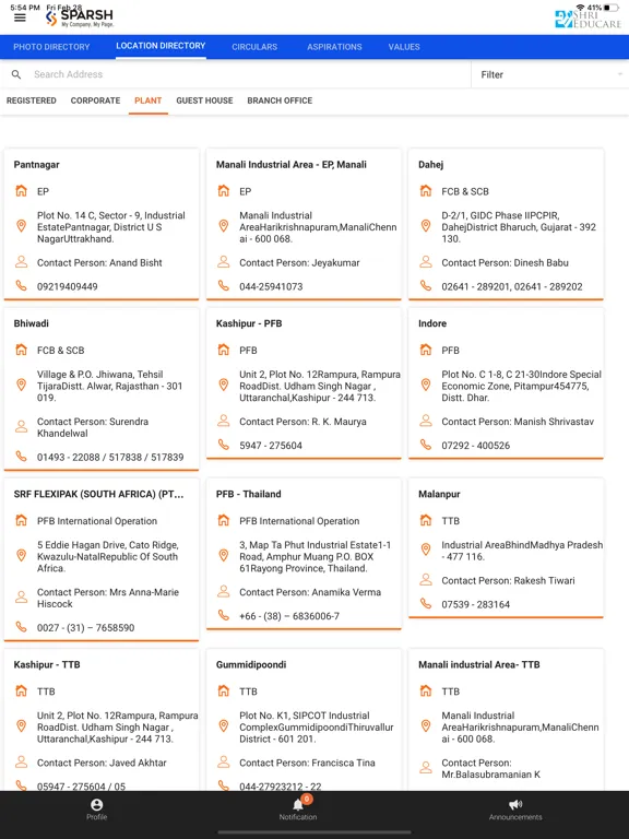 SEL Sparsh iPad  Screenshots