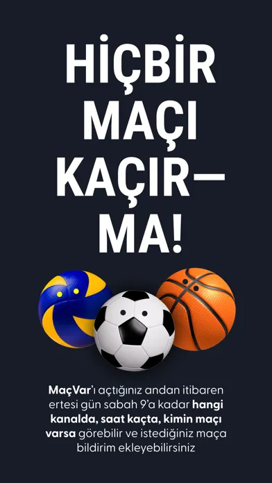 MaçVar Ekran Görüntüleri