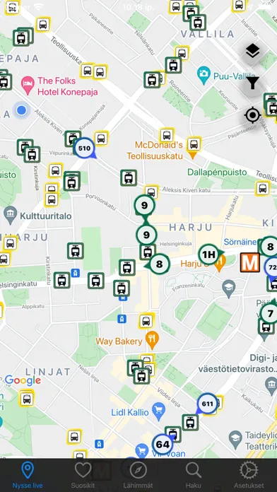تصاویر NysseNyt: Live buses & rail