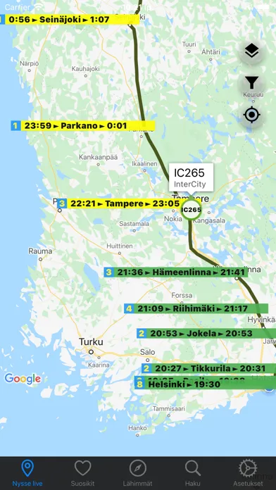 تصاویر NysseNyt: Live buses & rail