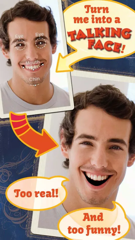 Talking Face FREE - Photo Booth a Selfie, Friend, Pet or Celebrity Picture Into a Realistic Video應用截圖
