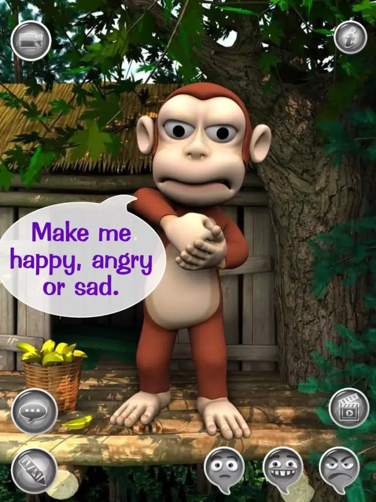 My Talky Mack HD FREE: The Talking Monkey - Text, Talk And Play With A Funny Animal Friend iPad  スクリーンショット