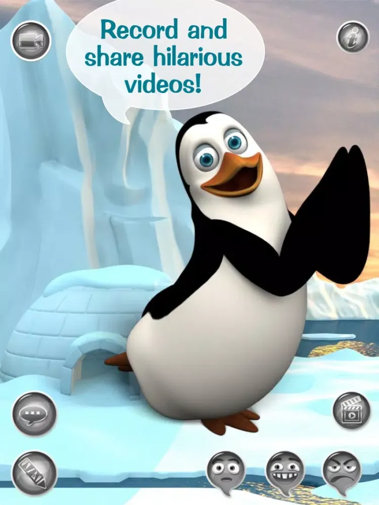 Hi, Talky Pat! HD FREE - The Talking Penguin: Text, Talk And Play With A Funny Animal Friend iPad  Screenshots
