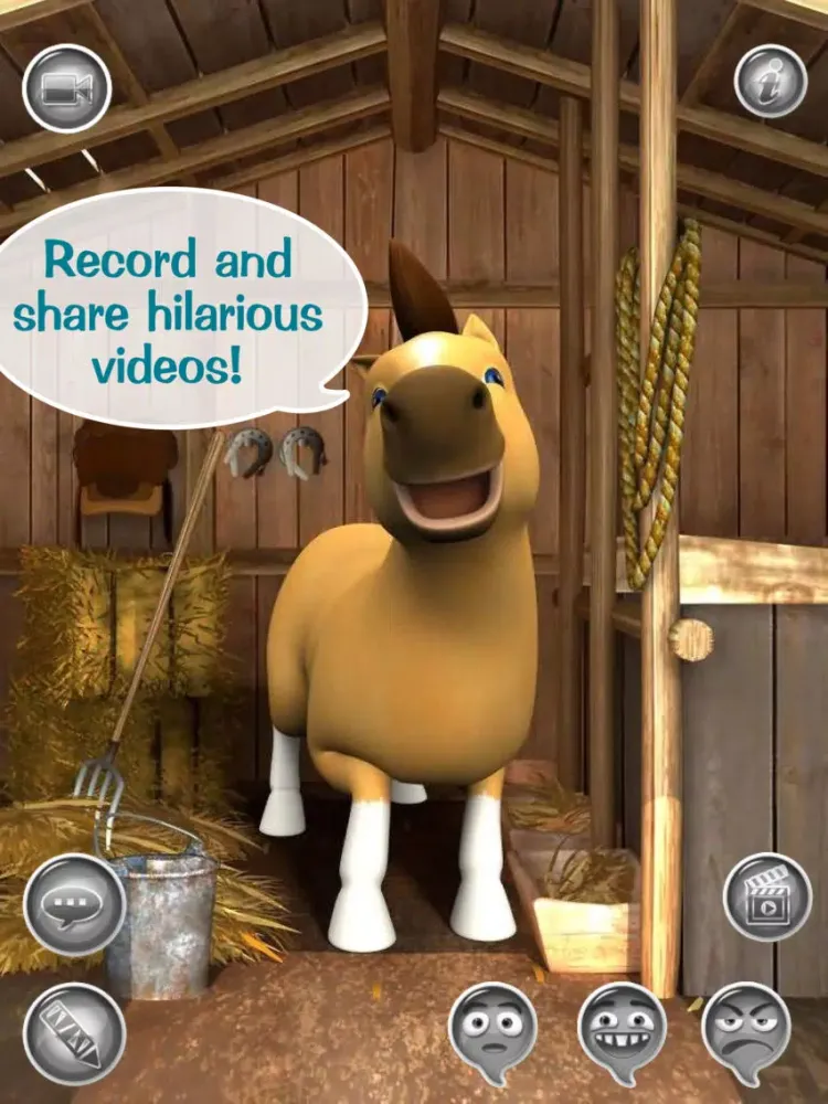 Here's Talky Pete HD FREE - The Talking Pony Horse iPad  Ekran Görüntüleri
