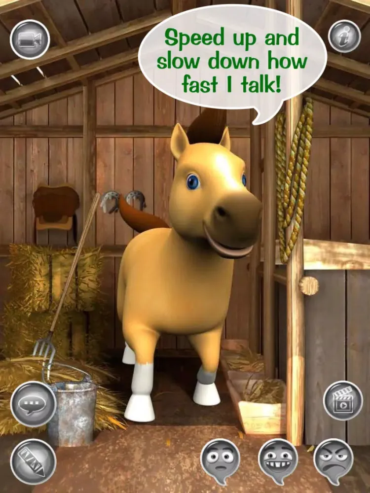 Here's Talky Pete HD FREE - The Talking Pony Horse iPad  Ekran Görüntüleri