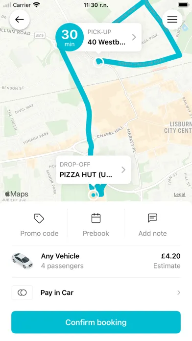 Call A Cab NI سکرین شاٹس