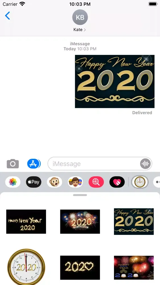 Скриншоты 2020 Happy New Year Stickers