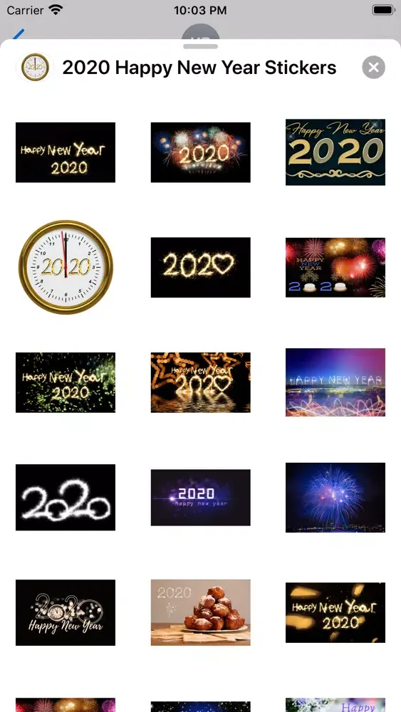 Скриншоты 2020 Happy New Year Stickers