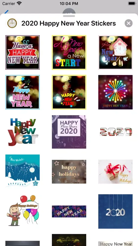 Скриншоты 2020 Happy New Year Stickers