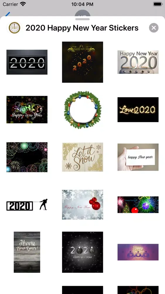 Скриншоты 2020 Happy New Year Stickers