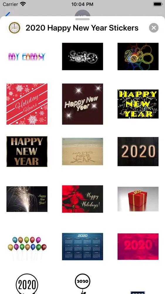 Скриншоты 2020 Happy New Year Stickers