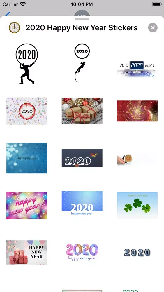 Скриншоты 2020 Happy New Year Stickers