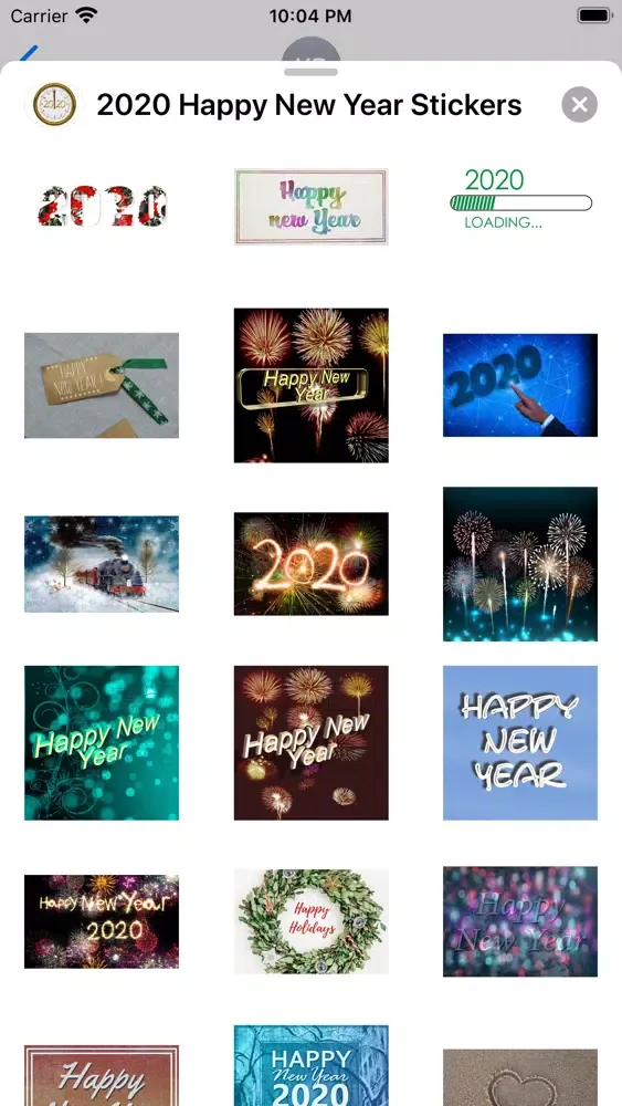 Скриншоты 2020 Happy New Year Stickers