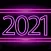 2021 Neon New Year Stickers