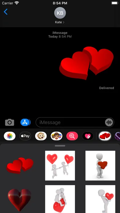 Valentines Emoji سکرین شاٹس