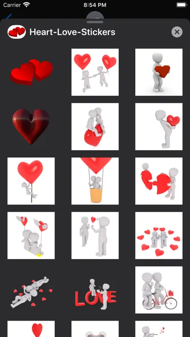 Valentines Emoji سکرین شاٹس