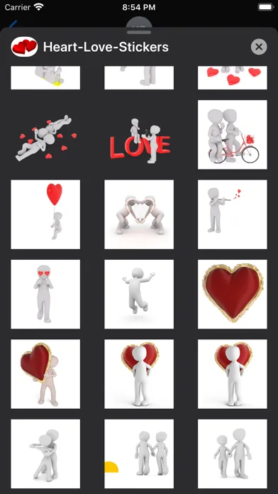 Valentines Emoji سکرین شاٹس