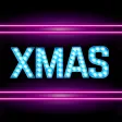 Neon Merry Xmas Stickers