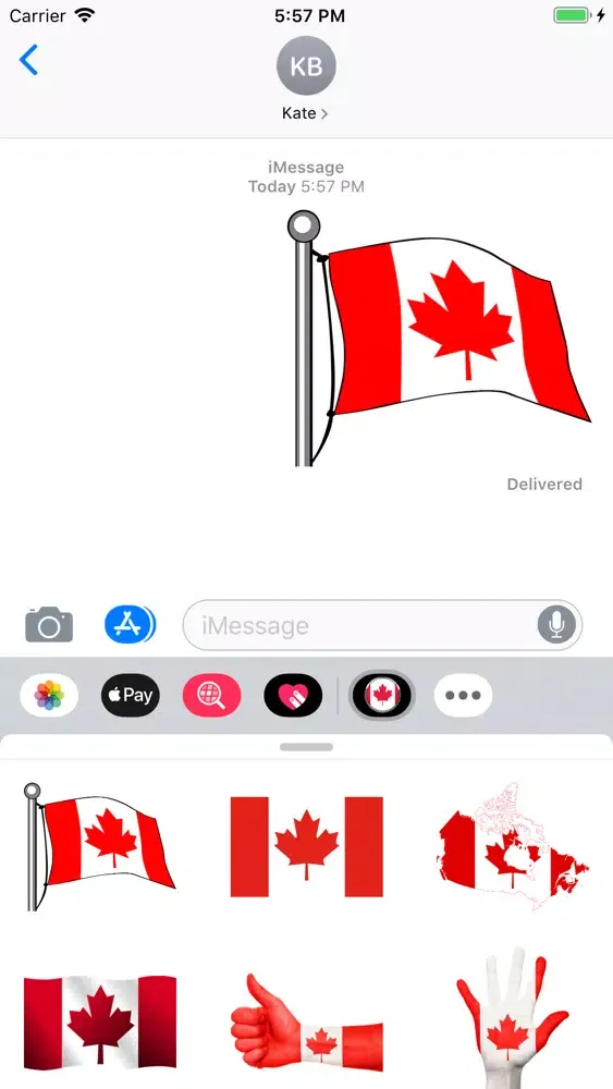 صور Canada Flag Stickers