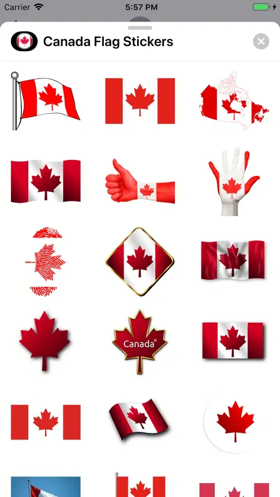 صور Canada Flag Stickers