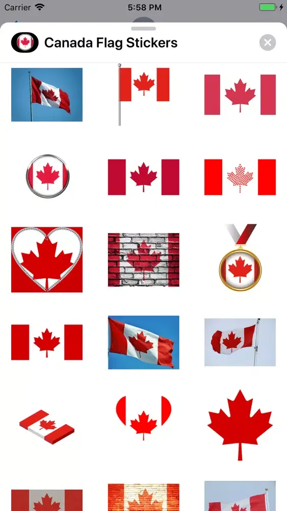 صور Canada Flag Stickers