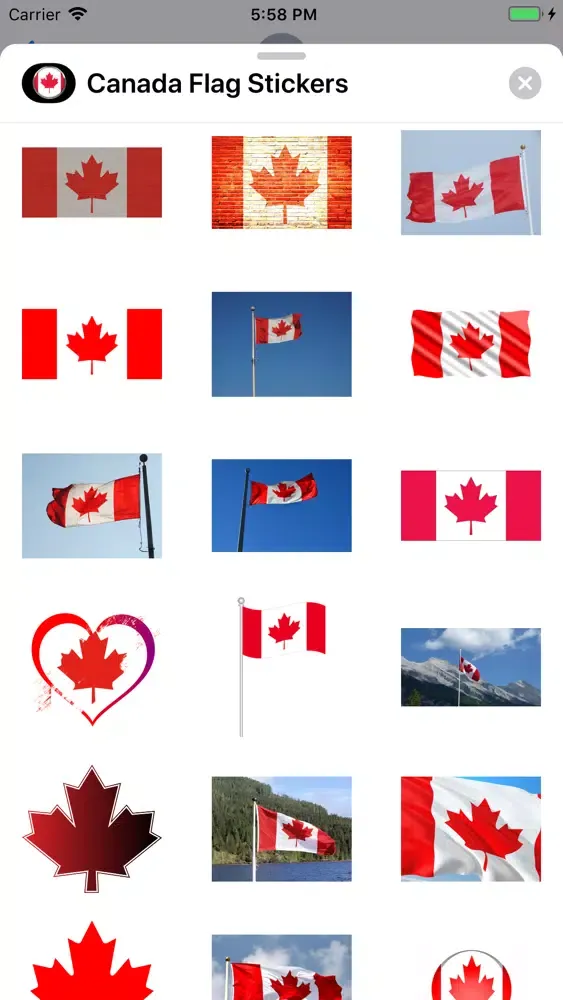 صور Canada Flag Stickers