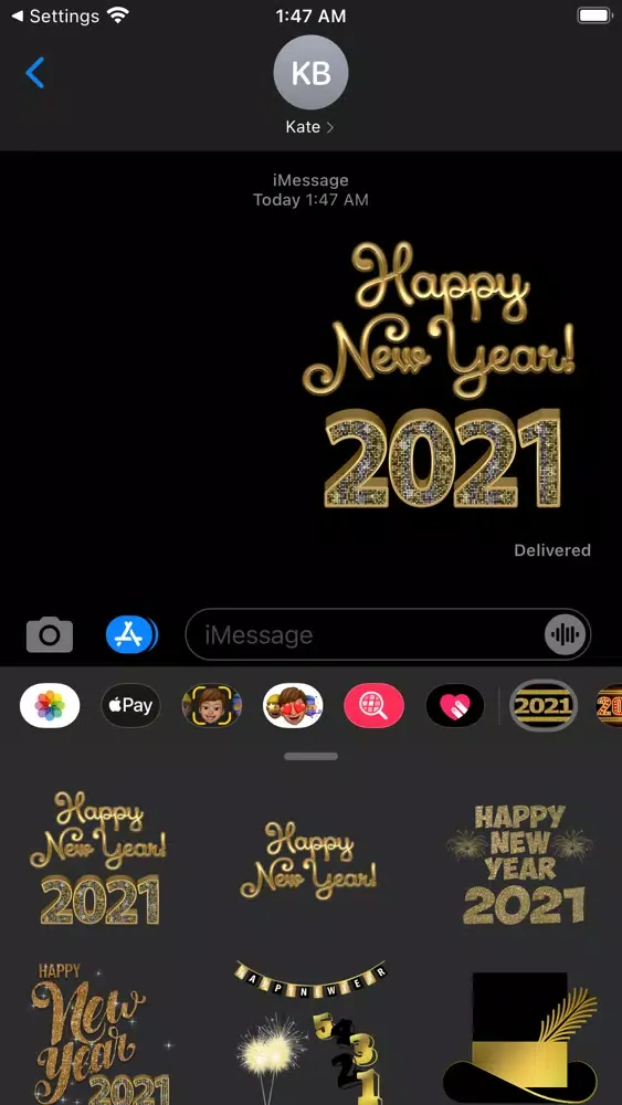 تصاویر 2021 Happy New Year Stickers
