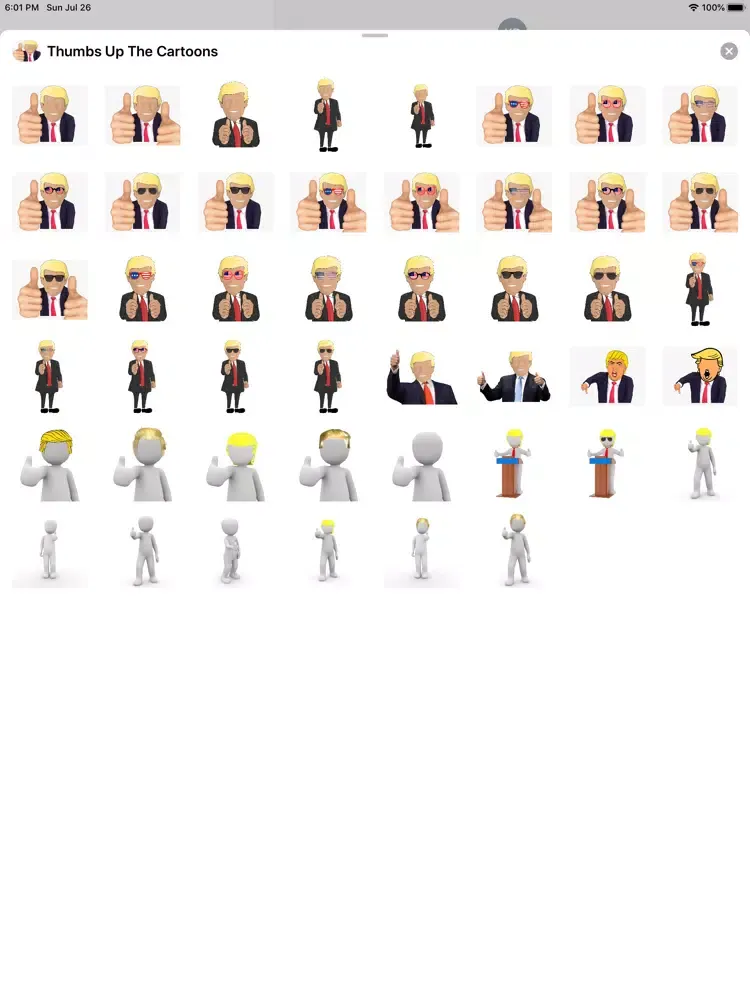 Thumbs Up The Cartoons iPad 應用截圖