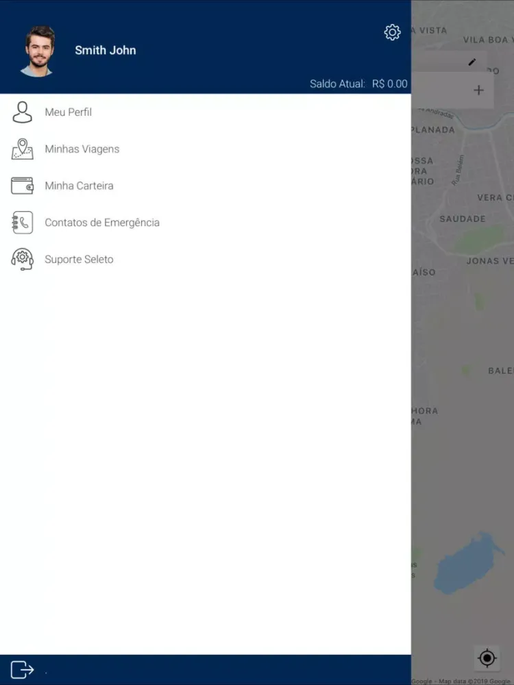 Tangkapan layar Seleto Passageiro iPad 