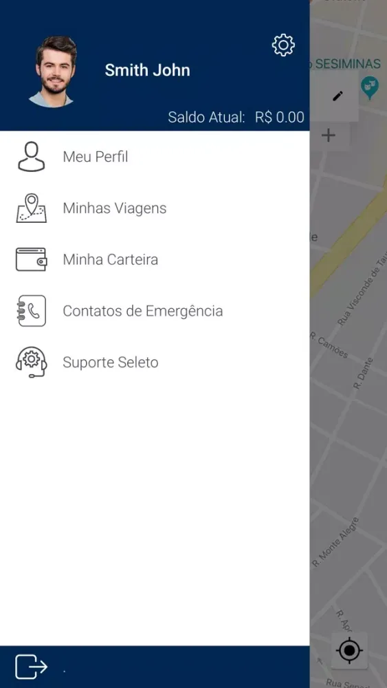 Tangkapan layar Seleto Passageiro