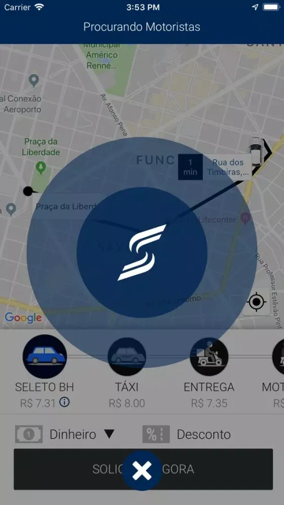 Tangkapan layar Seleto Passageiro