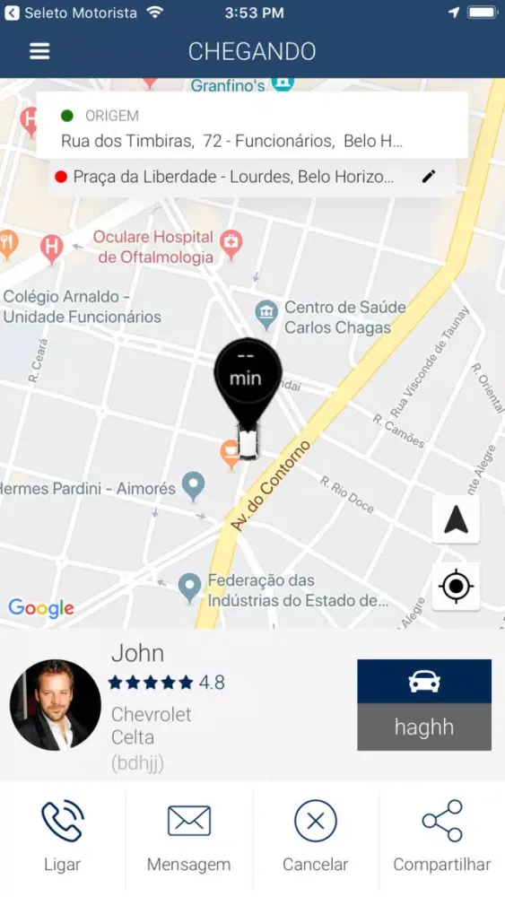 Tangkapan layar Seleto Passageiro