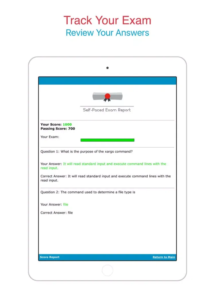 LPI: 117-303 (Certification App) iPad  스크린샷