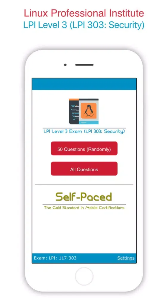LPI: 117-303 (Certification App) 스크린샷