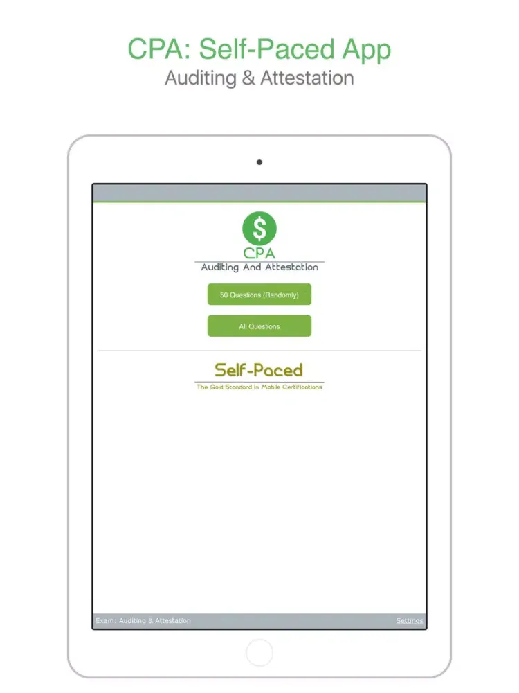 Capturas de pantalla de CPA: Auditing And Attestation - Self-Paced iPad 