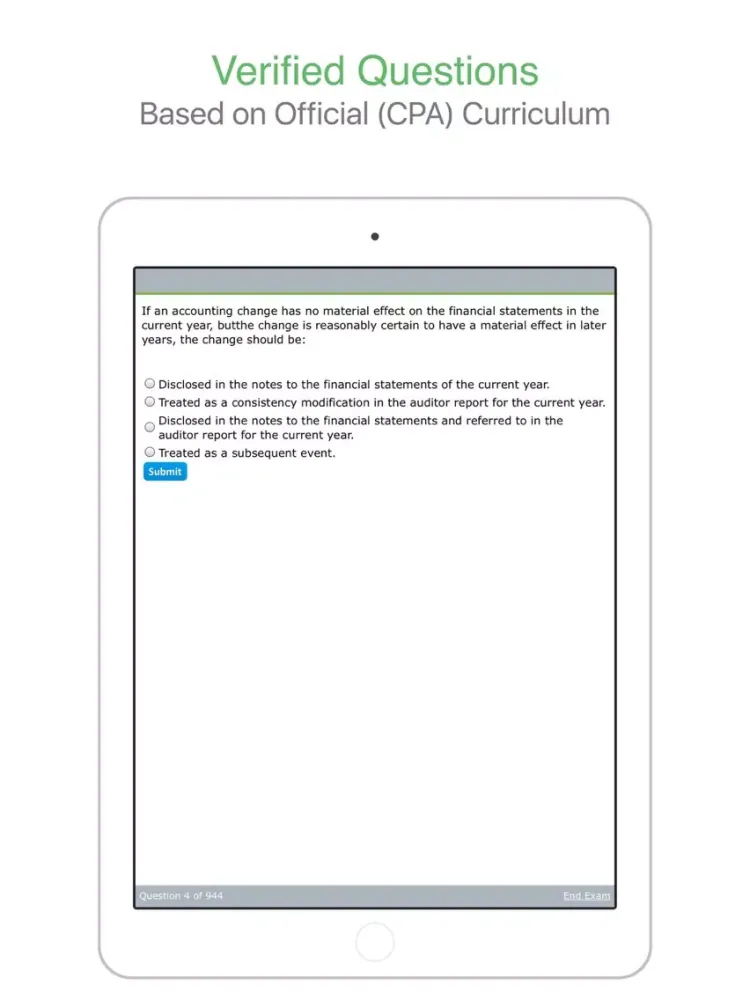 Capturas de pantalla de CPA: Auditing And Attestation - Self-Paced iPad 